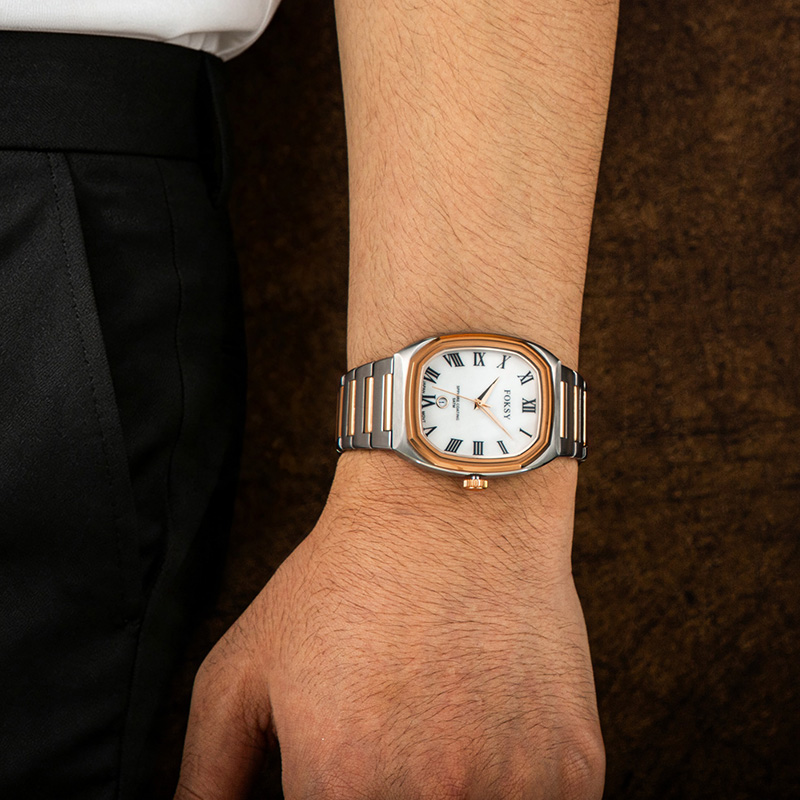 polygon rectangle men watch