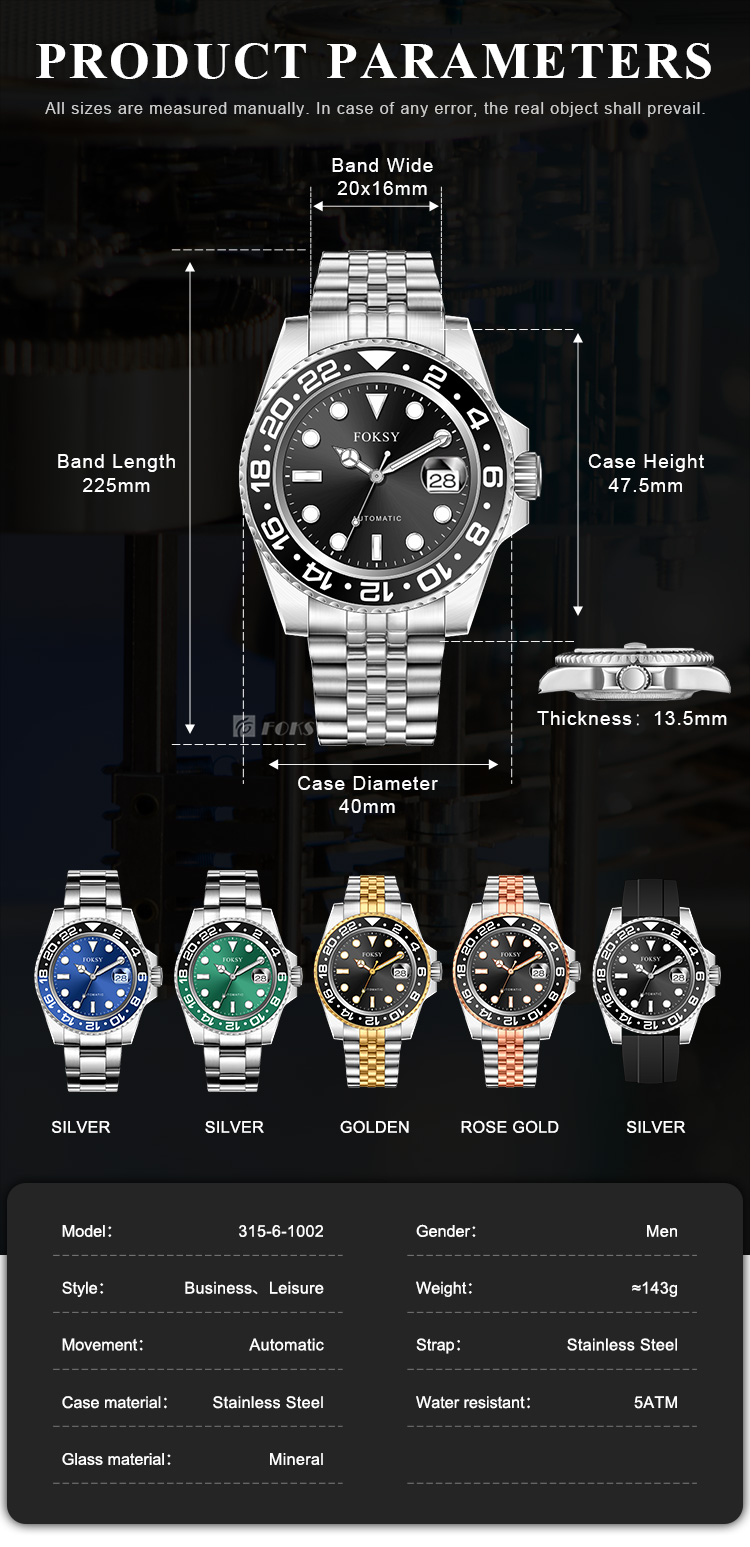 stainless steel dive watch Parameters