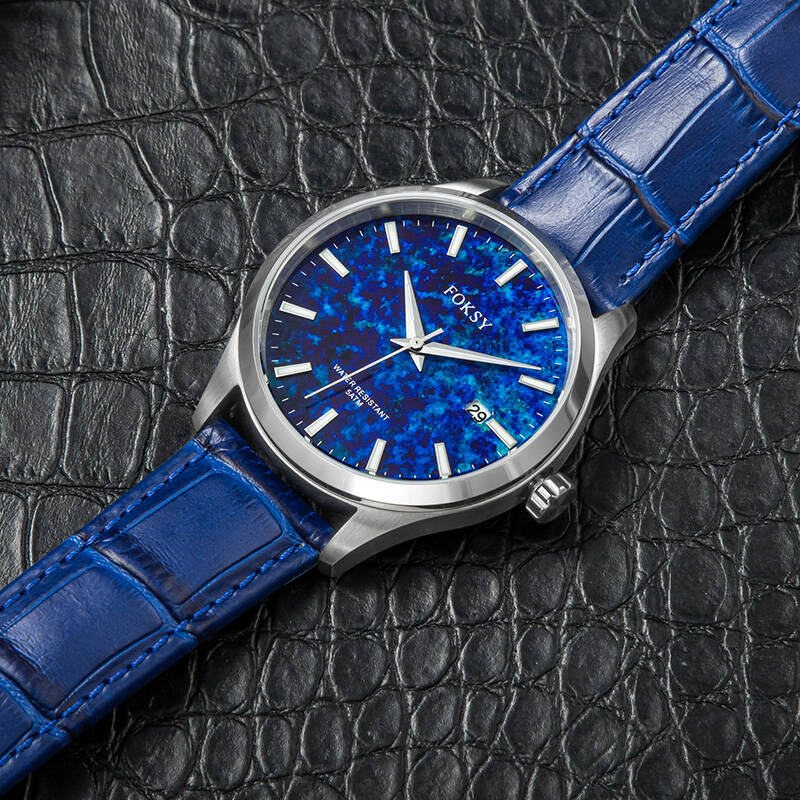 watch men blue dial