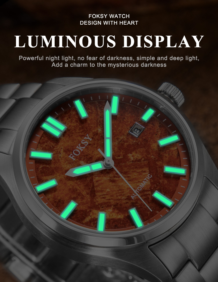 Luminous automatic men’s watch