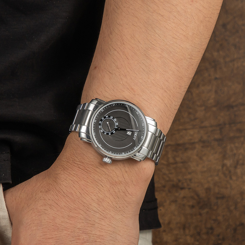 Jump Hour Wristwatch for Men Automatic Bulk Custom Watch 049