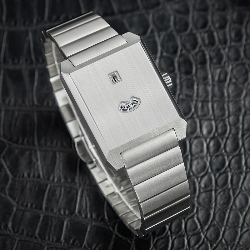 Luxury Brushed Easy Read Watch Jump Hour ODM Watches