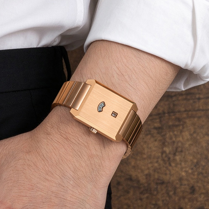 Luxury Brushed Easy Read Watch Jump Hour ODM Watches